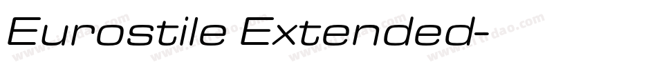 Eurostile Extended字体转换